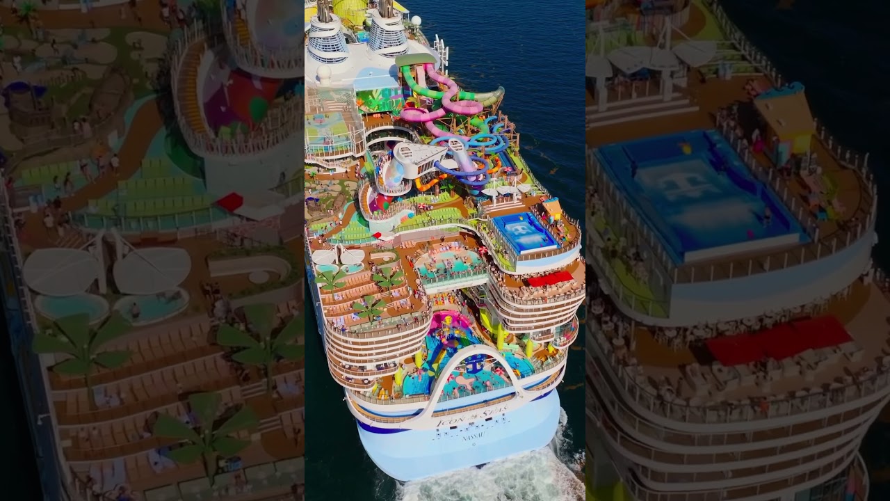 Icon of the Seas is huge 🔥🛳️ #iconoftheseas #royalcaribbean #cruisetravel