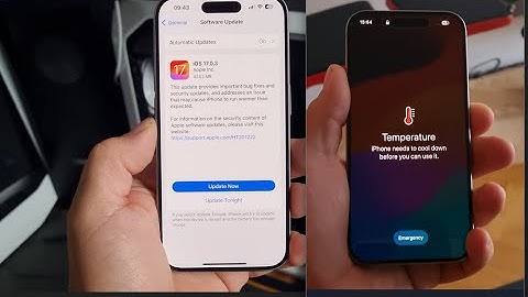 Overheating  iPhone 15 PRO with iOS 17.0.3  update 🐸