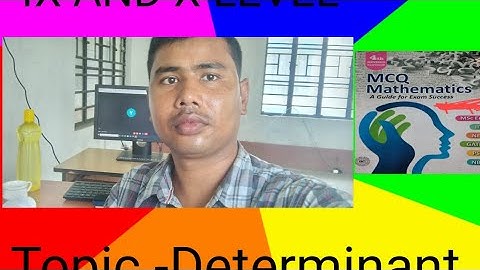 M.C.Q on Determinants SLST Mathematics IX-X Level #MATH MAGNETS MCQ