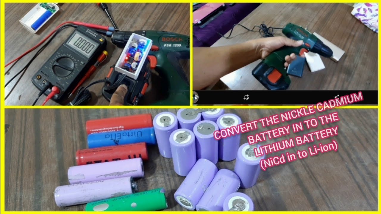 CONVERT THE NICKLE CADMIUM BATTERY IN TO THE LITHIUM BATTERY (NiCd in