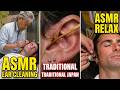 🇯🇵 Ear Cleaning, Eyebrows & Knot Brushing by ASMR Barber Sunwolf