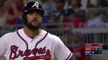 WSH@ATL: Markakis pulls a go-ahead RBI single