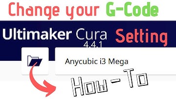 Anycubic i3 Cura Gcode Setting