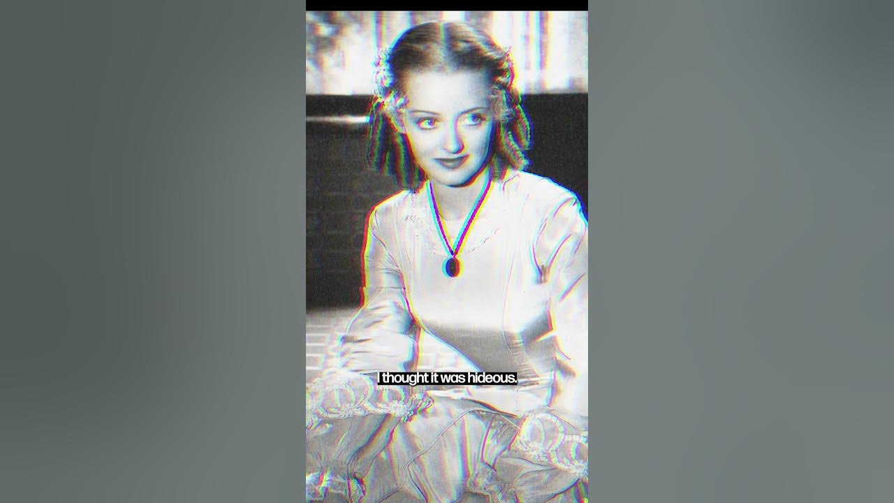 Bette Davis HATED the way she looked 😳 #acting #classichollywood #vintage