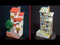 DIY Multi-Storey House using matchboxes and paper clay | How to make a high-rise building