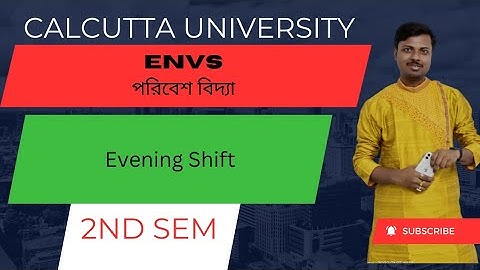 CU 2nd semester ENVS question 2024 | 2nd semester ENVS question paper 2024 |  CVAC | Evening Shift |