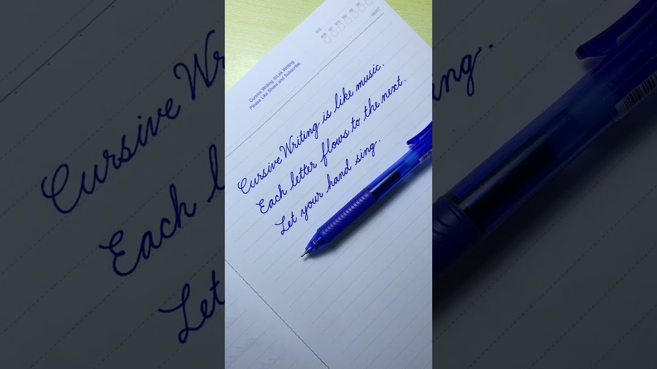Cursive Writing Quote 09 How To Write In Handwriting Practice Letters