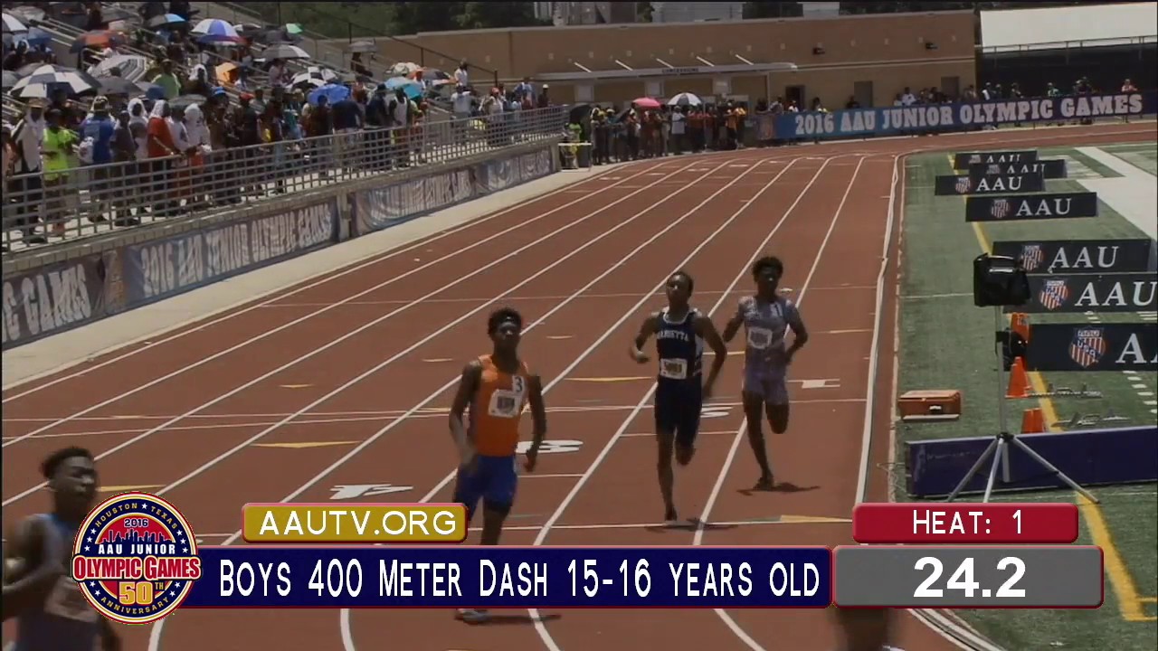 Tyrese Cooper 45.23 400m Freshman National Record At AAU Junior
