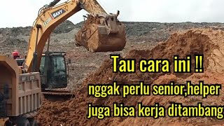 Tehnik loading excavator!!Contoh loading doble bench paling mudah dipahami#tambangbatubara