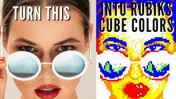 How To Rubiks Cube Mosaic Art - Color Theory