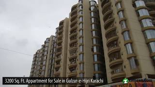 3,200 SQ. FT. APARTMENT FOR SALE AT RIM JHIM TOWER GULZAR-E-HIJRI GULSHAN-E-IQBAL TOWN KARACHI