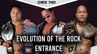 WWF / E - Evolution of The Rock Entrance! 1997 to 2015 - (Entrance Evolutions)