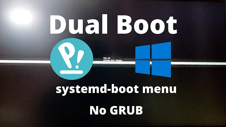 Dual Boot Pop OS 21.10 and Windows 10 using systemdboot menu without installing grub || UEFI