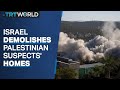 Israeli forces demolish houses of accused Palestinian gunmen