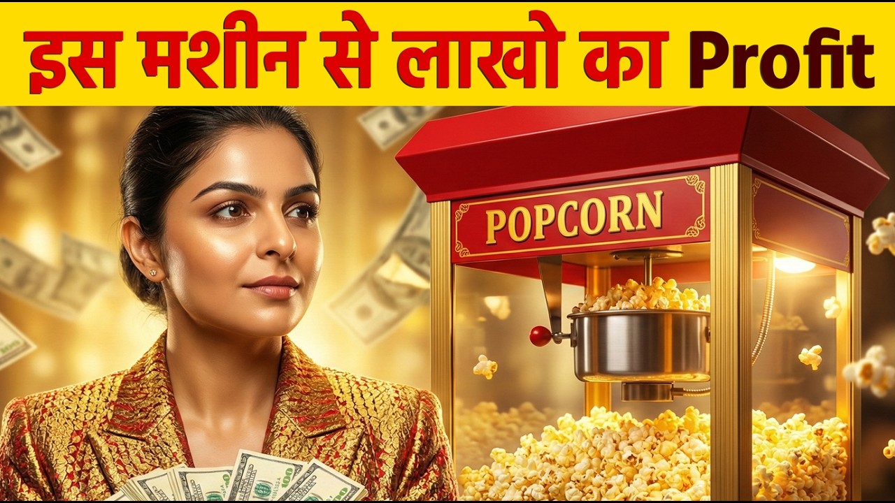 Popcorn Machine Business Plan in Hindi | Cost, Profit & Setup | Learn & Launch INDIA