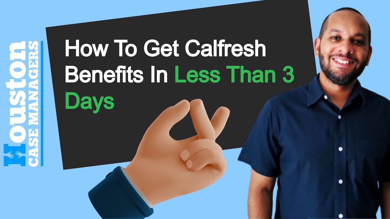 Emergency Food Stamps California How To Get Calfresh Benefits In Less Than 3 Days YouTube