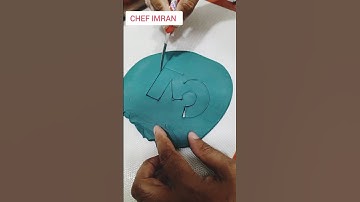 How to make number 3 in founden#chefimran #londoncakedesigner #chefcake #foundation #cakedecorating