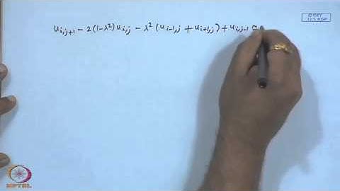 Mod-35 Lec-35 Finite Difference Approximations to Hyperbolic PDEs - I