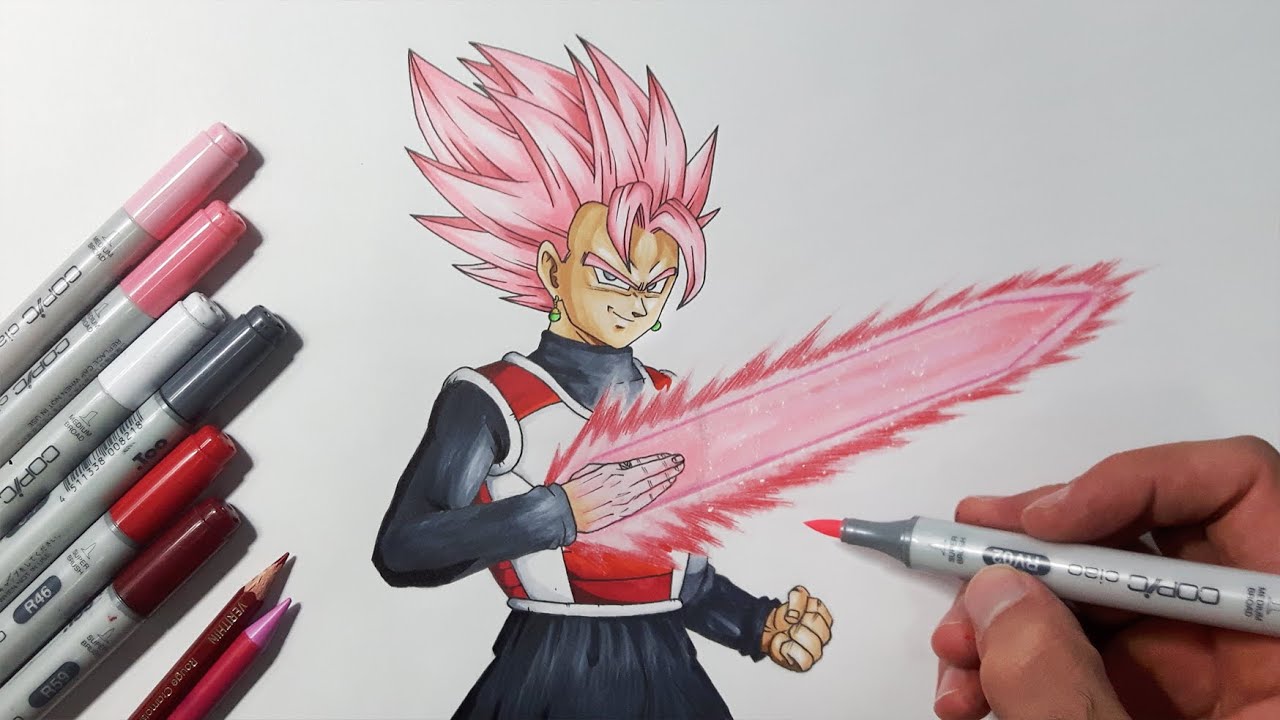 Vegito, black, drawing, how, to, draw, goku, vegeta, fusion, gogeta, super,...