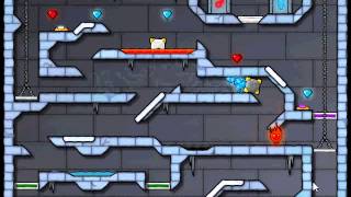 Miniclip Ice Temple [FireBoy & WaterGirl] Level 30 Guide screenshot 2