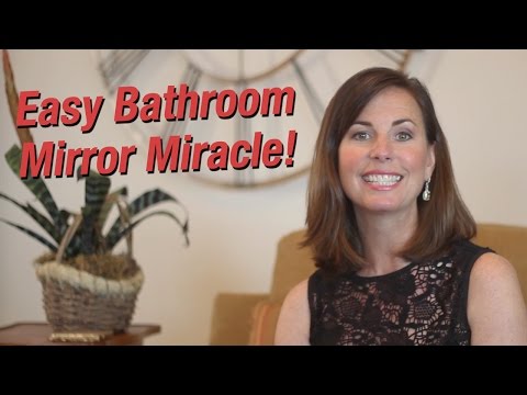 How to Update a Boring Bathroom Mirror in Minutes