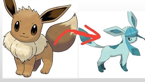 evolving eevee into glaceon by name trick