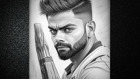 Virat Kohli Pencil Sketch Drawing | Realistic Portrait Art Part 2 | Step by Step Shading Tutorial