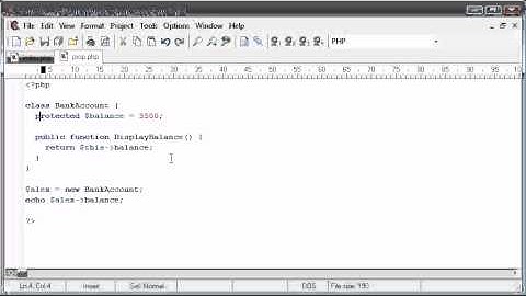 Beginner PHP Tutorial - 193 - public, private, and protected