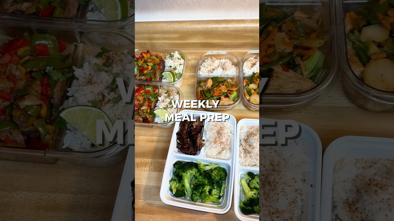 Sunday prep = stress-free week 🍗🥦🥔 