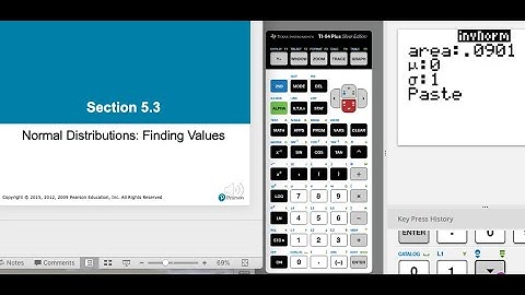 Using TI-84 to solve Chapter 5.3 problems