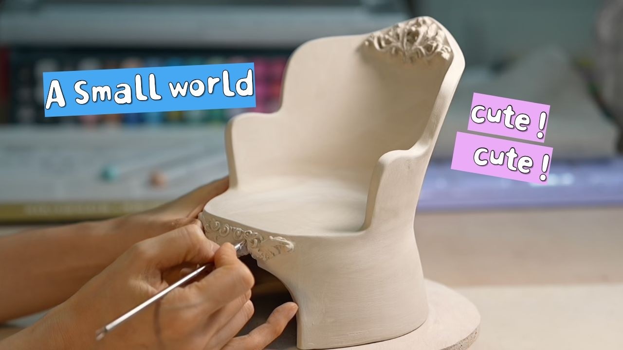 흙으로 만드는 작은 도자기 소파 / Making small ceramic furniture