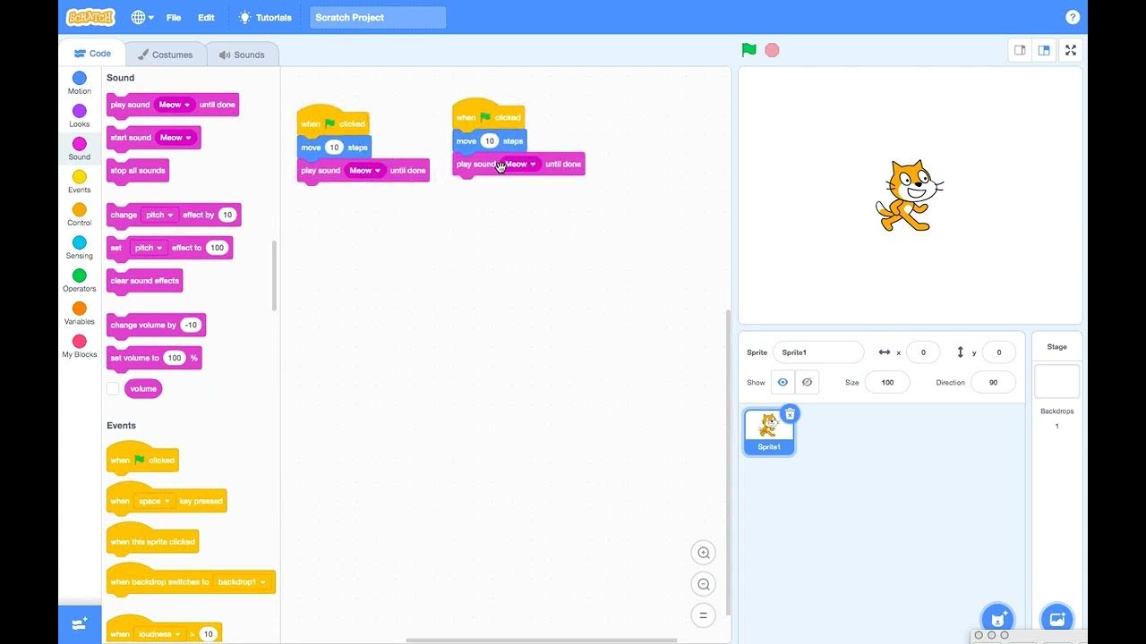 How to make your first project in Scratch | Getting Started with ...