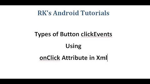Button clickEvent Using onClick attribute-AndroidStudio