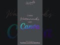Canva - Easy Photo Watermarks