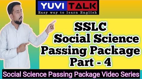 SSLC Social Science Passing Package IClass10 Social Science Passing Package IScoring Package Part -4