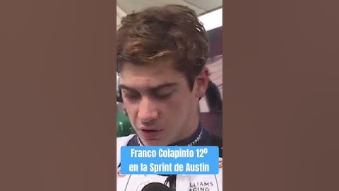 FRANCO COLAPINTO FINALIZÓ 12º EN SU PRIMERA SPRINT EN AUSTIN. #colapinto #formula1 #usgp
