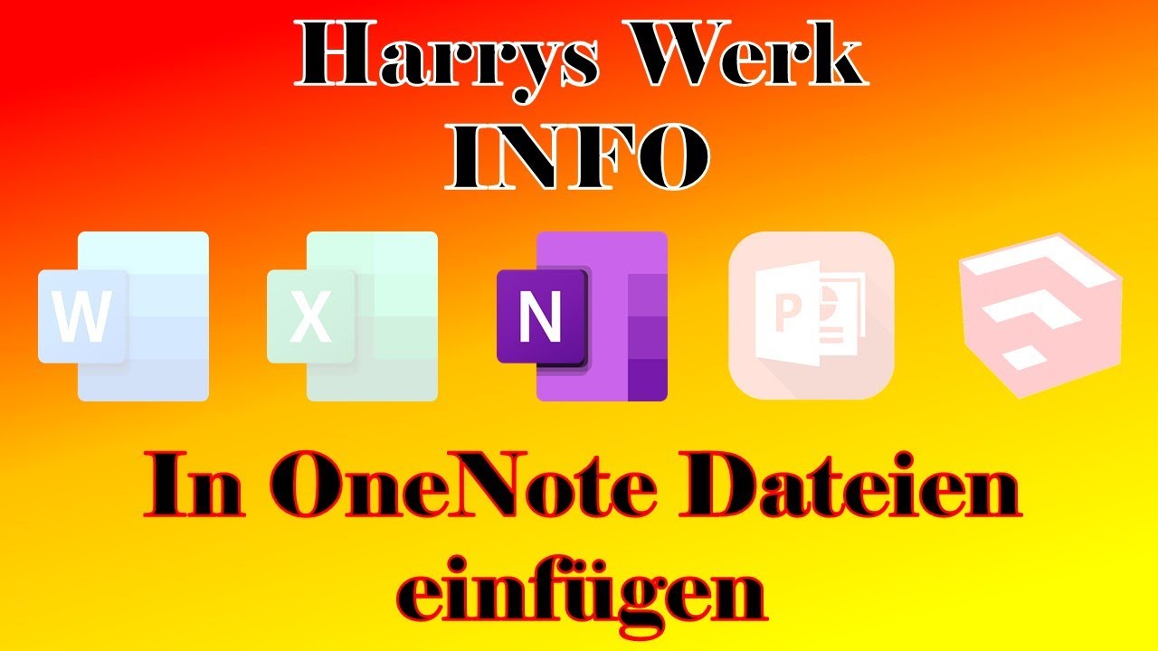In OneNote Dateien einfügen - YouTube
