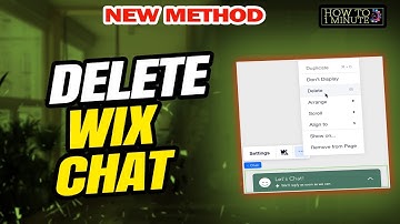 How to remove wix chat 2025 | delete Wix Chat