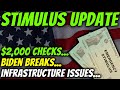 $2,000 Is NEEDED! More Stimulus Checks | Biden Breaks From Democrats & Infrastructure - April 1