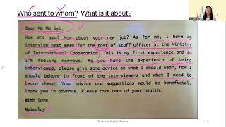 Grade 12 Unit 1E Writing a reply
