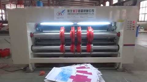 Automatic lead edge feeder 2 color slotter machine