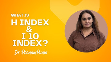 H Index and I10 Index