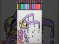 Drawing JAX with Posca Markers!Drip Effect☆ #theamazingdigitalcircus #jax #posca