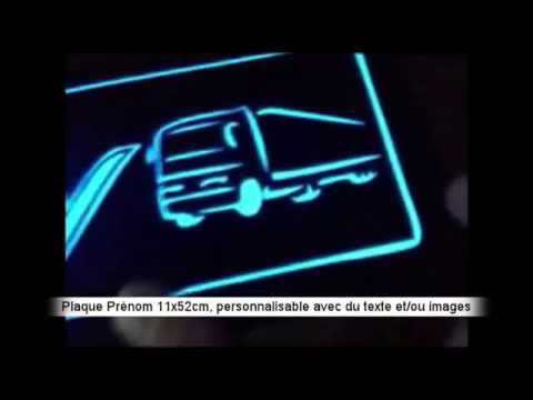 Plaque Prénom Lumineuse pour routiers - Fier d'être routier !