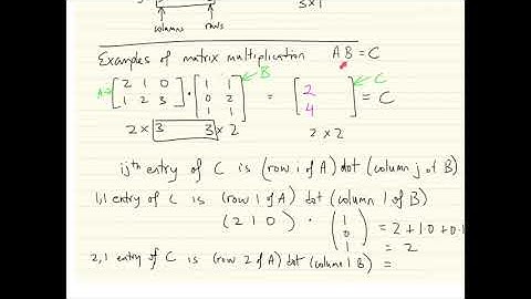 1.3 matrices and matrix operations