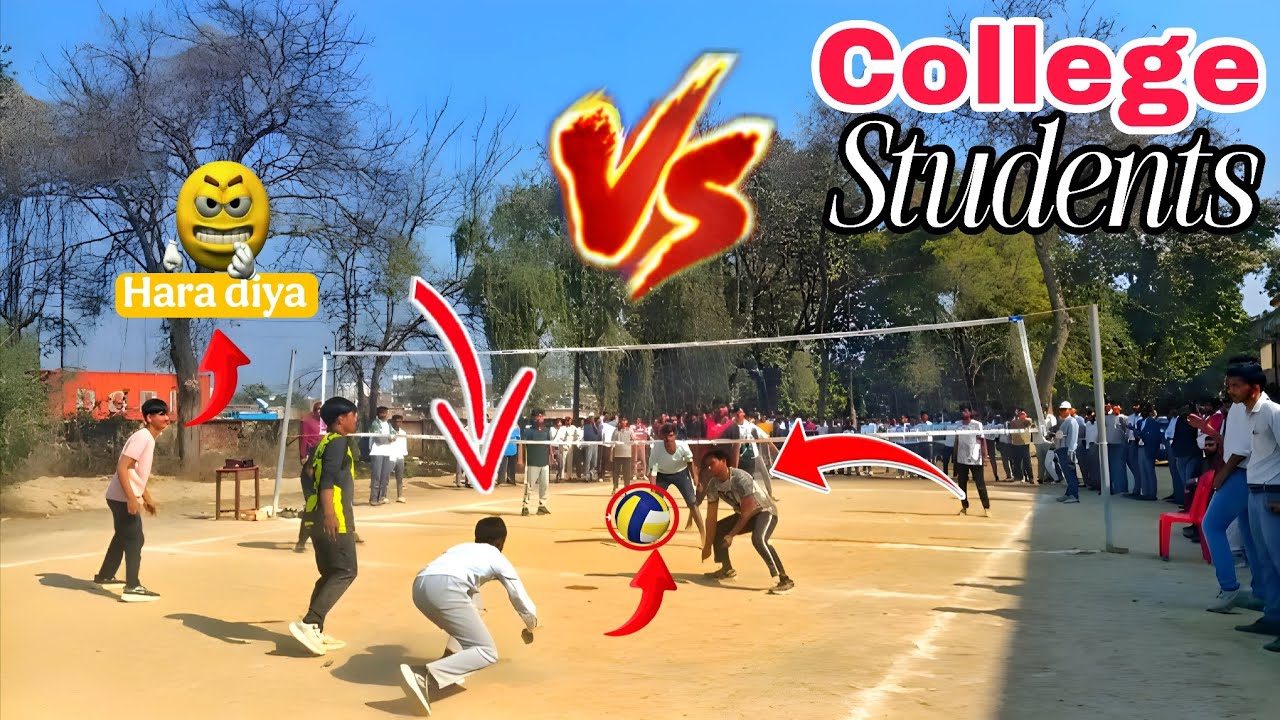 😱 College Students Volleyball Match Boys | Hara Diya Sabko 😈 | Full Volleyball Match