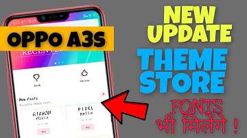 Oppo A3s New Theme Store Big Update | New Theme , Fonts | Faisal Alam Official