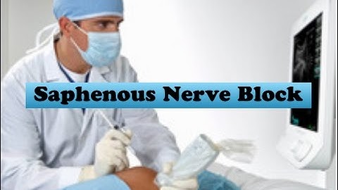 Ultrasound guided Saphenous Nerve Block