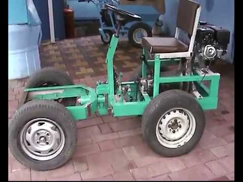 Video: Gjør-det-selv-vogn For En Gående Traktor: Tegninger Av En Selvlaget Selvgående Dumper. Hvordan Lage Bremser?