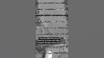 Ukrainian FPV Drone Destroys Russian Zoopark-1M Radar System #warinukraine #drone